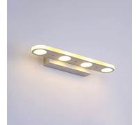 CXYWBD Appliques Murales, Leggera con Paralume Acrilico, Lampada Anteriore Trucco Moderno, luci w bagni lampade a Specchio Bagno per toeletta Letto da Comodino, 6000k 4