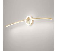 CXYWBD Appliques Murales, Leggero veone Moderna Lampada lampade Anteriori luci a Specchio di vanità lineari spogliatoio per Decorazioni da Muro in Bagno, Oro 3000k