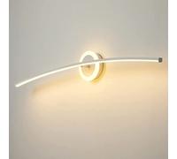 CXYWBD Appliques Murales, Leggero veone Moderna Lampada lampade Anteriori luci a Specchio di vanità lineari spogliatoio per Decorazioni da Muro in Bagno, Oro 3000k