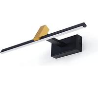 CXYWBD Appliques Murales, Light Regolabile Lampada Anteriore LED LIMINE Bagno, SCONCIO del Molto ABBIETTO ROUTTURA, Lampade Specchio Trucco cm per Decorazioni da Letto a Parete in Polvere, Nero 4