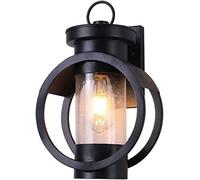 CXYWBD Appliques Murales, Moderna Lampada Esterno Decorazione da Giardino luci paesaggi paesaggistica in Alluminio Impermeabile Muro di applione a Parete con Un Seme Chiaro e27 Luce murale per Villa