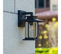 CXYWBD Appliques Murales, Parete da Light Imploproof Seed Lanterns Glass Montaggio Filet Metardo Lampada Opaca Nata Black Sconcetto Luce Esterni per Giardino Dec
