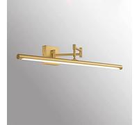 CXYWBD Bathroom Light LED Brass Makeup Front Lamp Washroom Adjustable Bath Mirror Lights Copper Vanity Wall Sconces,55cm