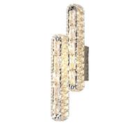 CXYWBD Bedside LED Lamp Crystal Glass Wall Light Indoor Bathroom Vanity Lighting Fixtures for Bedroom Hallway Hall,