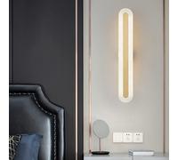 CXYWBD Chinese Copper Lamp丨Atmospheric Long Strip Enamel Color Sconces丨Bedroom Bedside Zen Lighting Fixtures丨Living Room Background Wall LED Dimmable,One Color-45cm