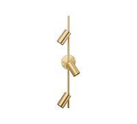 CXYWBD Copper Lights 3-Light Lighting Fitting Adjustable Angle Spotlights Wall Lamps for Dining Room Porch Office Living,