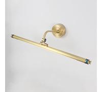 CXYWBD Copper Wall Lamp LED Bathroom Light Bar Adjustable Bath Front Lighting Fixture Rotatable Vanity Mirror Lights for,Copper-6000k-49cm