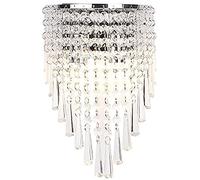 CXYWBD Crystal Wall Lampces Lighting for Wagni, Moderne luci toeletta con Perle da Tenda in, E14 Montaggio a Parete Interno Decorativo per Il corridoio del Soggiorno (Colore: F)