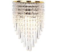 CXYWBD Crystal Wall Lampces Lighting for Wagni, Moderne luci toeletta con Perle da Tenda in, E14 Montaggio a Parete Interno Decorativo per Il corridoio del Soggiorno (Colore: F)