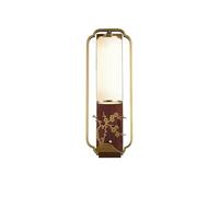 CXYWBD Elegant all Copper Wall Lamp with Glass Shade - Ideal for Living Room Bedroom And Study Lighting,C
