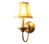 CXYWBD Fashion all Copper Wall Bedside Corridor Aisle Light Porch Personality Creative Atmosphere Balcony Lamp New Mushroom-Shaped Indoor,1 Pack