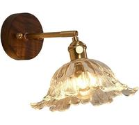 CXYWBD French Creativity Glass Lamps Vintage Farmhouse E26/E27 Base Sconces Luxury Dining Bedroom Wall Light for Corridor Room Kitchen Hote Stairs,
