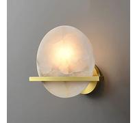 CXYWBD Geometric Lighting Copper Lamp Marble Wall Mounted Light Fixture Nordic Lamps Home Decor for Living Room Bedroom Bedside Corridor,