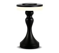 CXYWBD Lampada Tavolo LED in Metallo Portatile, carico della Batteria Wireless Colori, luminosità a 3 Livelli, al Nero Adatto per camere da Letto, Soggiorno, uffici, Libro