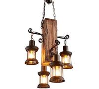 CXYWBD Lampadario retrò Lampada Ciondolo Vintage Industriale 7 Teste Marcia Metallo Ristorante Camera da Letto appesa Altezza della Luce Regolabile Nostalgia in Ferro di Decorazione del Illuminazione
