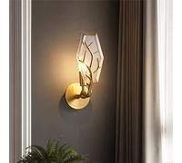 CXYWBD Lamps Crystal Lamp Copper Wall Light for Dining Living Room Bedroom Stair Aisle Decor Indoor LED Lights,Warm White