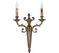 CXYWBD Lamps European Vintage Black Gold Base+Crystal Sconces Sturdy Copper Finish Mount Light Interior Bedside Decoration Wall Candle Lamp for,Copper