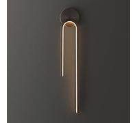 CXYWBD Lamps Light Luxury Mount H65 Full Copper Lighting Lamp LED 18W Wall Lights Fixture Three-Color Adjustable Bedroom Living,Black Rubbed Gold
