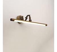 CXYWBD Lamps Sconces LED Bathroom Vanity Light Copper Front Lamp 4000K Natural White Wall Bar Lighting Fixtures Over Washroom Mirror Cabinet Lamps,One Color-58cm