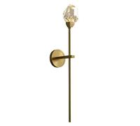 CXYWBD Lamps Sconces Mid Century Crystal Lighting Fixtures with Full Copper Finish 3 Dimming LED Hardwired Wall Lamps,One Color-1 Pack