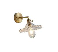 CXYWBD Lamps Sconces Nordic Copper Light PostBedside Corridor Aisle Creative Personality Art Bedroom Glass Wall Lamp Lightin-F,Grey Wolf