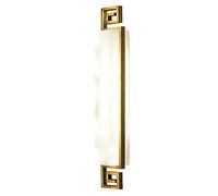 CXYWBD Lamps Sconces PostLED Natural Marble Lamp Lights Rectangular Corridor Bedroom Bedside Decorative Mounted Wall Lighting Fixture,Warm-Light