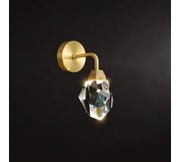 CXYWBD LED Copper Lamp Crystal Lampshade Light Nordic Wall Lighting Fixture Brass Headboard Lamps Night Lights for Bedroom Bedside Living Room,