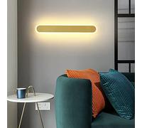CXYWBD LED Wall Lamp Nordic Style Linear Aluminum Indoor Background for Bedside Hallway Stairs 100CM White/Neutral Light,Gold， Cool White-120CM， 50W