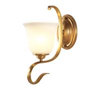 CXYWBD Light all Copper Lamp Bedroom Bedside European Minimalist Living Room Creative Aisle Background Wall Lighting,Onecolor-1-light
