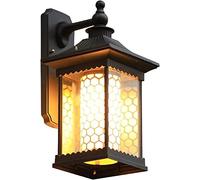 CXYWBD Luci da Giardino Light Muro Lanterna Waterproof Quadrato Alluminio Punta Outdoor E27 Lampada a Parete Movve