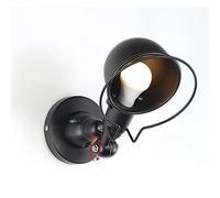 CXYWBD Luci Grenier Retro Industrial Wind Alsle Outdoor Wall Ferre Coffee Ristorante Internet Café Cevitive Lampade a Parete Famiglia e cucine Gli Strumenti da Cucina migliorano (Colore: Nero