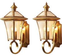 CXYWBD Luci Light Specchio Lettura retrò Moderna appuntamento con Appunti a Parete Esterno Impermeabile per Balcone Cortile da Comodino Decorazione (Lampada