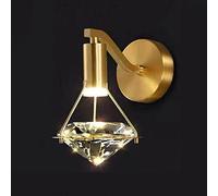 CXYWBD Luci Luce murale Moderna a Diamante Leggera Decorazione in Ottone Lampada Parete da 6 w LED per LA LAMPARE di ARECCI della Molto STRAMA LAMPARA
