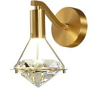 CXYWBD Luci murali, Rame in Oro Chiaro Muro + k9 a Parete Il da Letto dimora Soggiorno Specchio per Decorazioni Decorativo Lampada lampara lampade lamparaggiolaggio