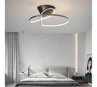 CXYWBD Luci soffitto LED Minimalista Soggiorno DECIFICATO Lima Compatibile con CUSCINE Camera LUSTRI Nera, Alimentazione A CIGNITÀ BACCHIGGIO