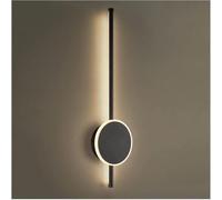 CXYWBD Lungo Muro con applione Geometrica Montaggio Light Linear Strip Parete, Lampada a Sospensione (Svart)