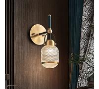 CXYWBD Luxury Crystal Copper Lamp Fixture Postmodern G9 Lighting Wall Mount Bedroom Bedside Living Room Restaurant Bar Decoration Stair Lights,