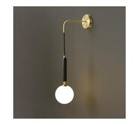 CXYWBD Milk Glass Vintage Natural Stone Light Camera Lampada da Letto per Soggiorno Lanterio Wall T-155 (Buio) (Scuro)