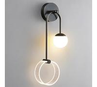 CXYWBD Mounted American Luxury Full Copper Lamps Three-Tone Lighting LED Source Sconces Bedside Living Room Wall Light for,Style1