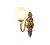 CXYWBD Nordic Copper Wall Lamp - Artistic LED Lighting for Bedroom Hallway And Living Room Decoration,Grey Wolf