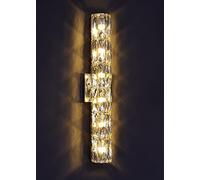 CXYWBD Parete Moderna con Paralume in Lampada Illuminazione Interno a Colori 3000-6000K, corridoio Camera Letto Scapa da Bagno Cromata Cromato Decorazione CAMPIALA della Campione (Colore: 6 Teste)