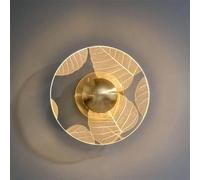 CXYWBD Parete mutevole del Fiore Rotondo postmoderno Compatibile con Un Camera da Letto per la casa di Lusso corridoio, Lampada a Sospensione (Ottone)