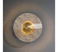 CXYWBD Parete mutevole del Fiore Rotondo postmoderno Compatibile con Un Camera da Letto per la casa di Lusso corridoio, Lampada a Sospensione (Oro)