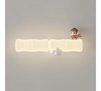 CXYWBD pareti Moderni Panna/Scimmia/Koala, Lampada da Parete cablata Forma Dura cablotta a 3 Colori attrezzo Arte Rettangolare per Bambini Sala