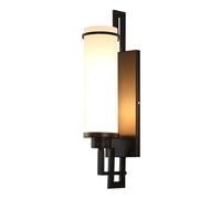 CXYWBD Personality Long Strip all Copper Study Sconces with E27 Base Glass Lamp Wall Lamps 20.8inHigh Light Transmittance Indoor Wall,Noir