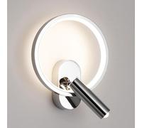 CXYWBD Pronzo della Annulus, Lampada ad Anello in Metallo con Luce Lettura Regolabile, Moderne lampade a LED 11W 4000K, luci da Parete Illuminazione Decorativa per Letto, rondella murale di