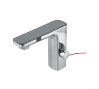 CXYWBD Rubinetto Miscelatore con sensore Automatico con sensore a infrarossi Rubinetto touchless per Bagno Display Digitale Miscelatore Acqua Calda Fredda Montato sul Piano (Cromato)