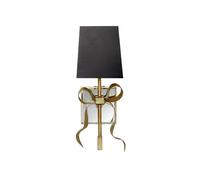 CXYWBD Sconces all Copper Bowknot Bedroom Bedside Luxury Living Room Background Lamp Wall Lamps for Bedroom-Black,Noir