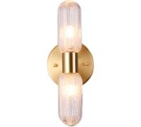 CXYWBD Sconces Copper Living Room Hanging Background Minimalist Villa Bedside Lamp Wall Lamps for Bedroom,
