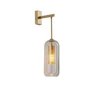 CXYWBD Sconces Light Post-LED Gold Glass Lighting Hanging Lamp Nordic Iron Lamps Ight Creative Hotel Cafe Dining Table Wall Bedside,